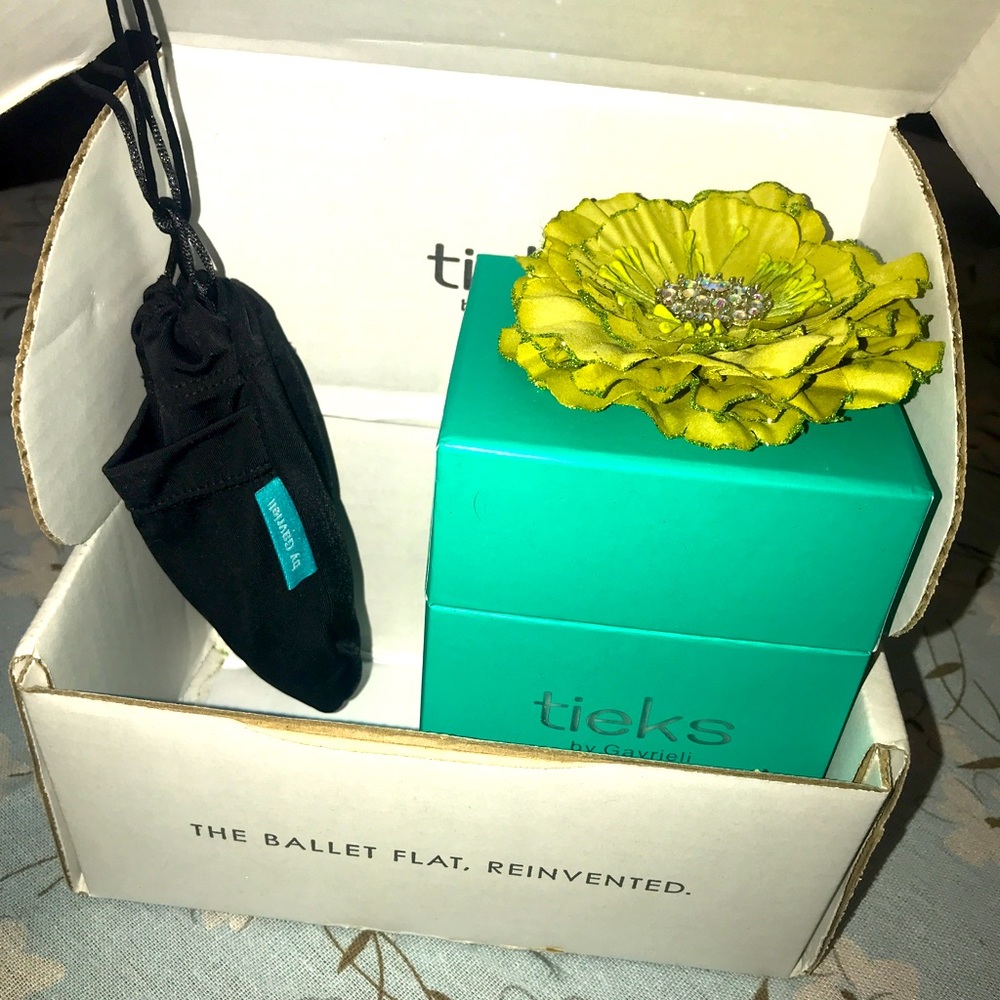 Tieks box, Tote, Flower only- no shoes